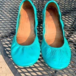 Tieks blue.  Patent Leather